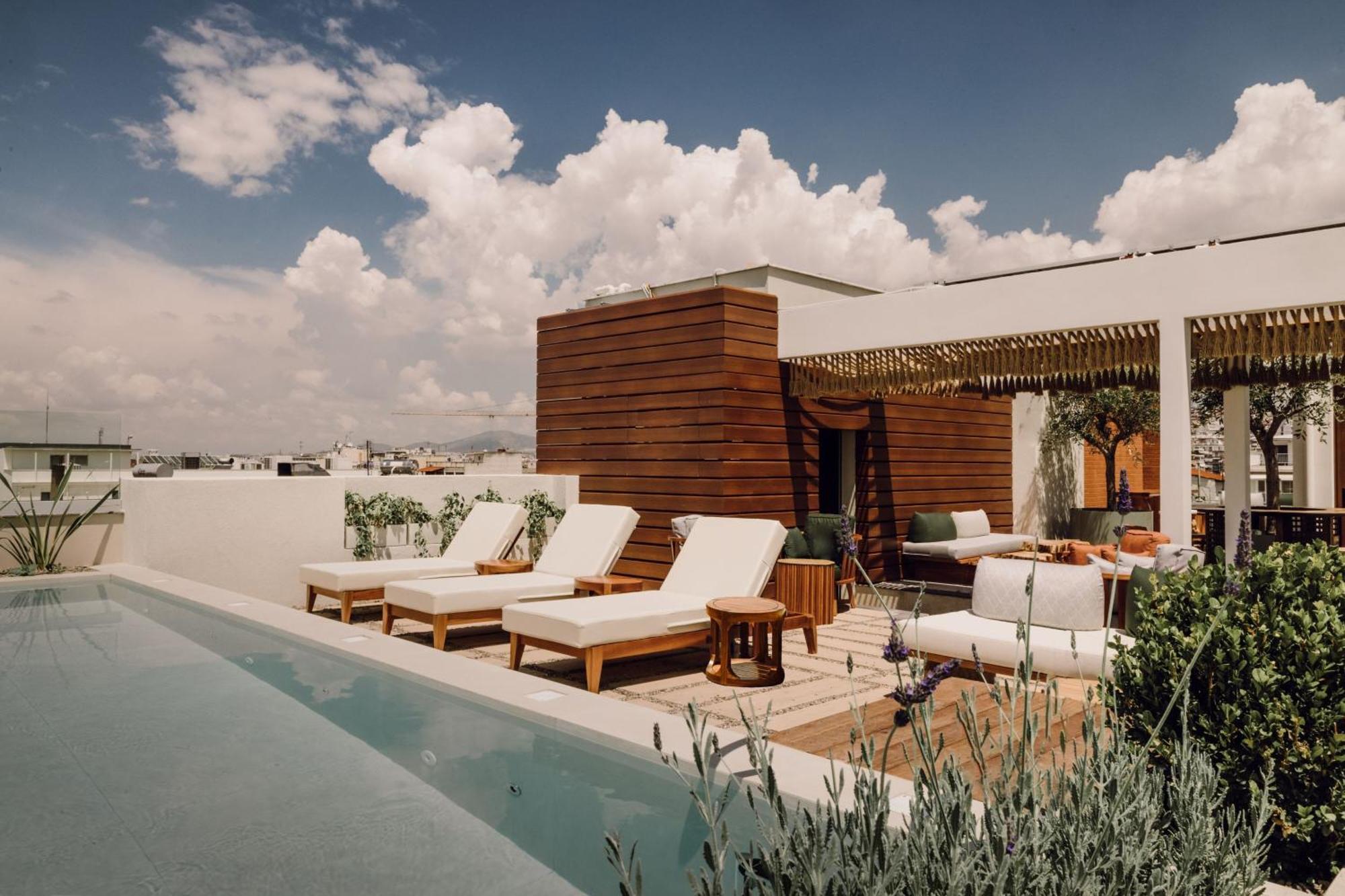 Отель Monasty, Thessaloniki, Autograph Collection Экстерьер фото Rooftop pool at the hotel